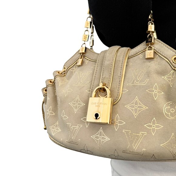 LOUIS VUITTON Vintage LV Monogram Extraordinary Theda Mini Bag Beige [105929] - Picture 3 of 15